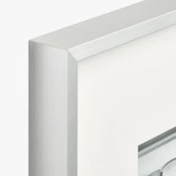 Gallery Brushed Silver Picture Frame With White Mat 8"x10" -Home Furnishing Store Gallery4X6FrmSlvrWhtMtAVF18