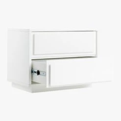 Gallery 2-Drawer High-Gloss White Nightstand -Home Furnishing Store GalleryNighstand3QAVS19