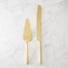 2-Piece Gold Cake Serving Set