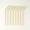Gold Stainless Steel Straw Set Of 8 -Home Furnishing Store GoldSSStrawsS8SHS20
