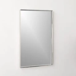Graduate Polished Nickel Rectangular Mirror 24"x36" -Home Furnishing Store GraduateRectNkMrr24X36inAVSHF21