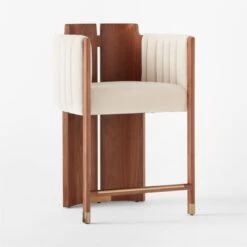 Half Moon Ivory Velvet Counter Stool Set Of 2 13 Half Moon Ivory Velvet Counter Stool Set Of 2 -Home Furnishing Store HalfMoonCounterStool3QSSS22