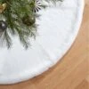 Harlee White Faux Fur Christmas Tree Skirt 48''