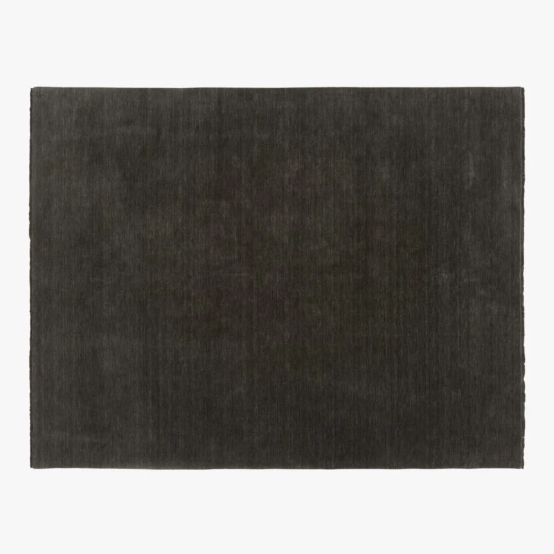 Henry Charcoal Handloomed Wool Area Rug 5'x8' 3 Henry Charcoal Handloomed Wool Area Rug 5'x8'