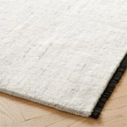 Henry Handloomed Black And White Wool Area Rug 5'x8' 7 Henry Handloomed Black And White Wool Area Rug 5'x8' -Home Furnishing Store HenryWtWBkHdldWoolRug8x10AVSHF23