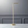 Hex Brass Standing Toilet Paper Holder -Home Furnishing Store HexFrStndngTltPprHldrSHF18
