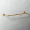 Hex Brushed Brass Towel Bar 18" 2 Hex Brushed Brass Towel Bar 18" -Home Furnishing Store HexTowelBar18inGoldSHF17