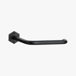 Hex Matte Black Wall Mounted Toilet Paper Holder -Home Furnishing Store HexWallMntdTltPprHldrBlkS19