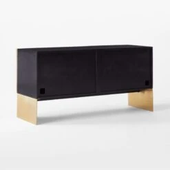 Tiled Horn And Acacia Wood Credenza -Home Furnishing Store HornMediaCredenza3QBSSF21