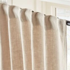 Heavyweight Natural Linen Window Curtain Panel 48''x84'' -Home Furnishing Store HvywtNatLnn96CurtainPnlAV2SHS23