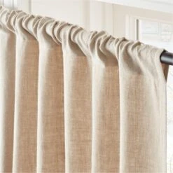 Heavyweight Natural Linen Window Curtain Panel 48''x84'' -Home Furnishing Store HvywtNatLnn96CurtainPnlAVSHS23