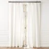 Heavyweight White Linen Window Curtain Panel 48''x84'' -Home Furnishing Store HvywtWhtLnn96CurtainPnlSHS23