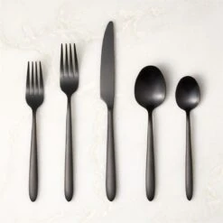 Ida 20-Piece Black Flatware Set