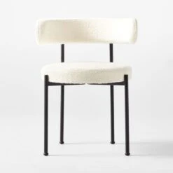 Inesse Boucle Ivory Dining Chair -Home Furnishing Store InesseIvoryDiningChairSOSSF21