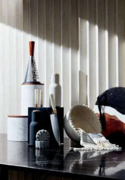 Acacia And Stainless Steel Cone Cheese Grater -Home Furnishing Store IshiWhiteMarbleCanisterNV19