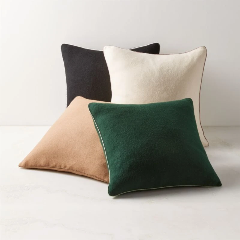 Ivy Camel Brown Cashmere Throw Pillow With Down-Alternative Insert 20" 5 Ivy Camel Brown Cashmere Throw Pillow With Down-Alternative Insert 20" - Image 3