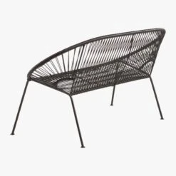 Ixtapa Black Outdoor Loveseat -Home Furnishing Store IxtapaLoveseatBlack3QBS20