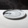 Swirl Black And White Serving Platter -Home Furnishing Store JFSwirl14inServingPlatterSHF20