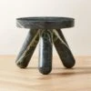 Jaxx Green Marble Side Table Short -Home Furnishing Store JaxxGrnMrblSideTableSHF22