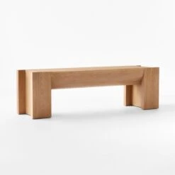 St. George Oak Wood Bench Large -Home Furnishing Store JeromeByronBenchLrg3QSSF23