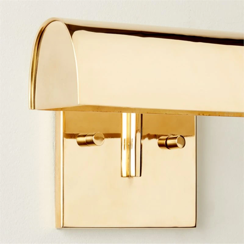 Jolie Polished Brass Picture Light Sconce 12" 6 Jolie Polished Brass Picture Light Sconce 12" - Image 4