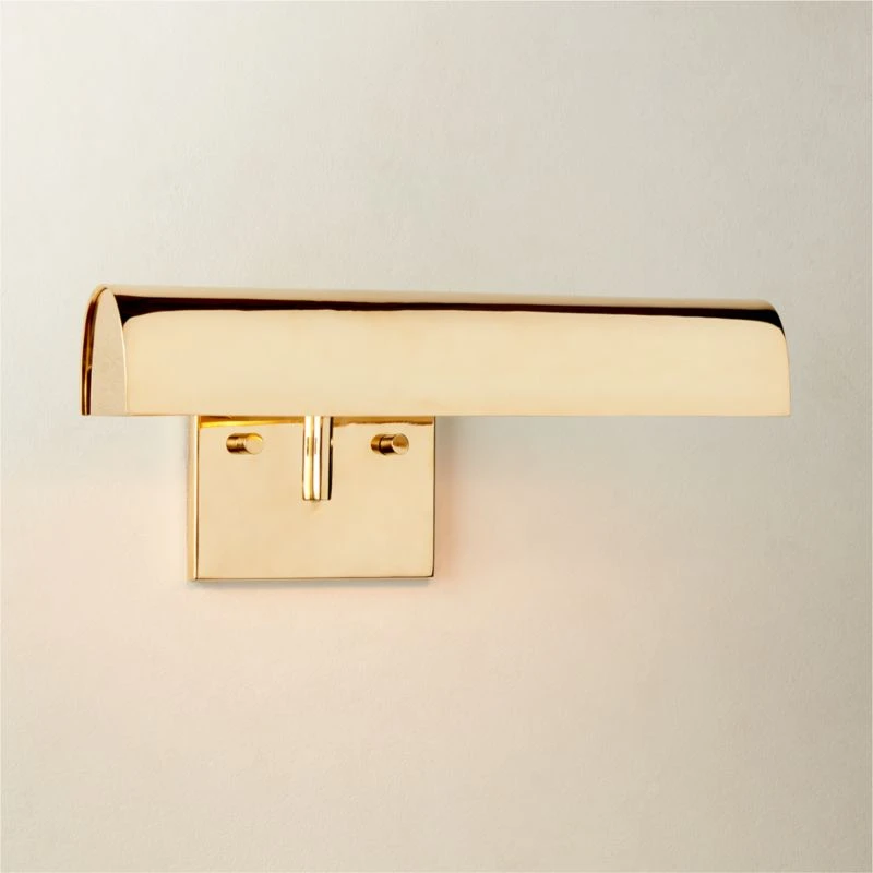 Jolie Polished Brass Picture Light Sconce 12" 5 Jolie Polished Brass Picture Light Sconce 12" - Image 3