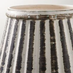 Justina Ribbed White Vase -Home Furnishing Store JustinaVaseAVSHS23