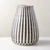 Justina Ribbed White Vase -Home Furnishing Store JustinaVaseSHS23