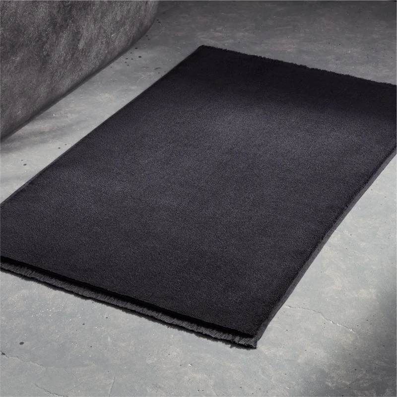Kindred Organic Cotton Black Bath Mat 24"x36" 4 Kindred Organic Cotton Black Bath Mat 24"x36" - Image 2