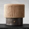 Ramble Short Dark Brown Ceramic Table Lamp With Jute Shade -Home Furnishing Store KDRambleTableLampSmSHF21