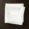 Eyelet White Linen Napkin 1 Eyelet White Linen Napkin -Home Furnishing Store KMEyeletIvoryNapkinSHS21