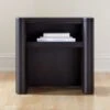 Port Blackened Wood Nightstand