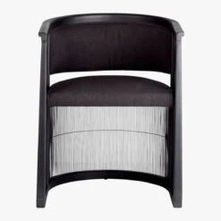 Kaishi Black Fabric Chair With Blackened Ash Frame -Home Furnishing Store KaishiChairBlackS18