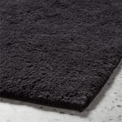 Kalani Organic Cotton Black Bath Mat 24"x36" -Home Furnishing Store KalaniBlackBathMatAVSHF23