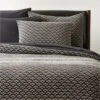 Kamet Organic Cotton Black Duvet Cover And Shams -Home Furnishing Store KametOgCttnBkBgFQDuvetSHS22