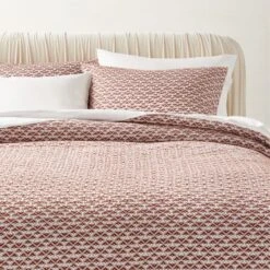Kamet Organic Cotton Copper Duvet Cover And Pillow Shams