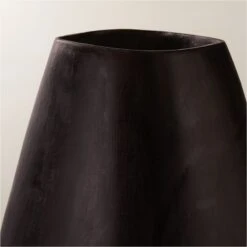 Kinsale Black Teak Wood Vase -Home Furnishing Store KinsaleBlackTeakVaseAVSHF23
