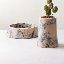 La Paloma Purple Breccia Marble Vase -Home Furnishing Store LaPalomaMarbleGroupFHS23 1