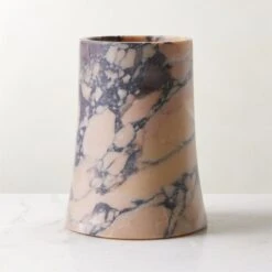 La Paloma Purple Breccia Marble Vase -Home Furnishing Store LaPalomaMarbleVaseAV3SHS23