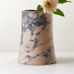 La Paloma Purple Breccia Marble Vase -Home Furnishing Store LaPalomaMarbleVaseAV4SHS23