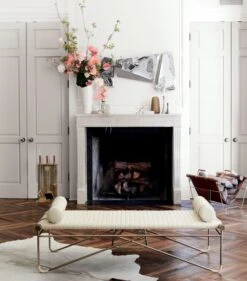 Firewood Tote -Home Furnishing Store LaStrizzaLeatherBenchBolsterSP18