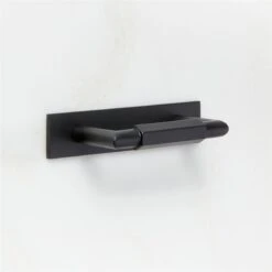 Lavau Black Cabinet Handle With Backplate 3" -Home Furnishing Store LavauHandleWBckpltBk3inAVSHF23