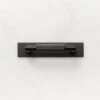 Lavau Black Cabinet Handle With Backplate 3" -Home Furnishing Store LavauHandleWBckpltBk3inSHF23