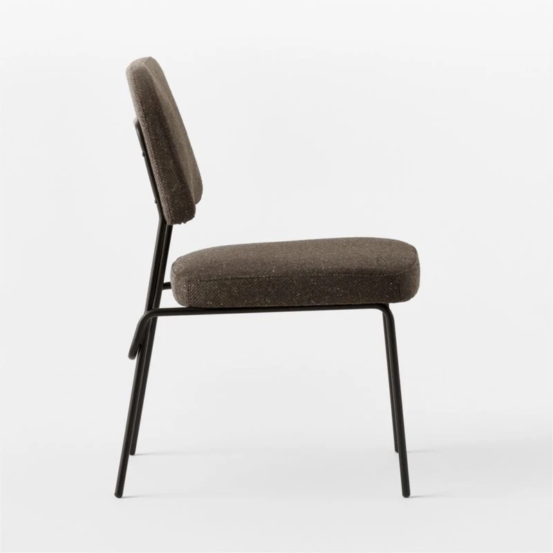 Laze Brown Upholstered Dining Chair 6 Laze Brown Upholstered Dining Chair - Image 4