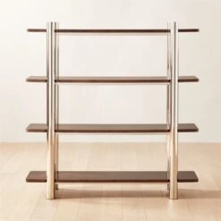 Legna Burl Wood Bookshelf -Home Furnishing Store Legna60inBurlWoodBookcaseSHF22