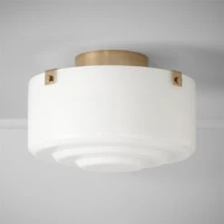 Lenon Champagne Flush Mount Light