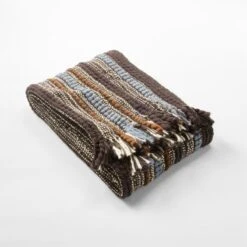Lineage Woven Striped Throw Blanket -Home Furnishing Store LineageThrowAVSSF21