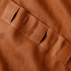 Glazed Ginger Linen Window Curtain Panel 48''x84'' -Home Furnishing Store LinenGlazedGinger96PanelAV3SHS23