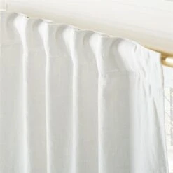 Warm White Linen Window Curtain Panel 48"x84'' -Home Furnishing Store LinenIvryBlkOutCrtn96PnlAV3SHF23 1