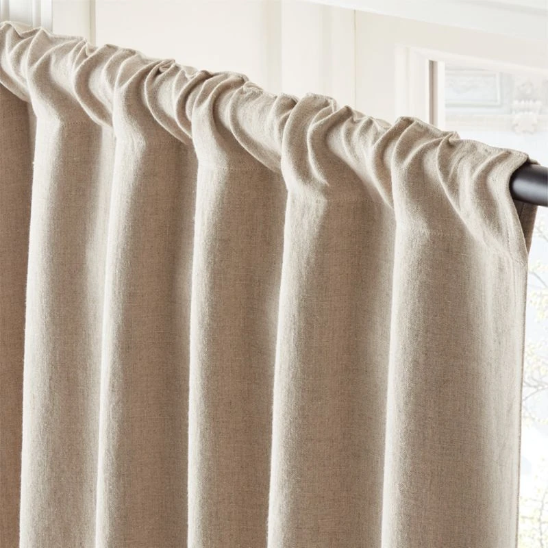 Natural Linen Blackout Window Curtain Panel 48''x84'' 6 Natural Linen Blackout Window Curtain Panel 48''x84'' - Image 4